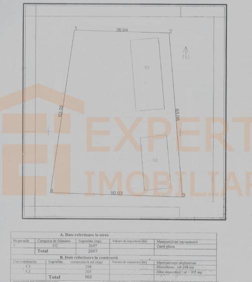 Teren Construcții intravilan de 2697 mp, în Valu lui Traian