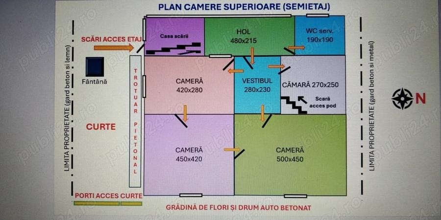 Casă cu 4 camere cu Teren 882 Mp în Cacica
