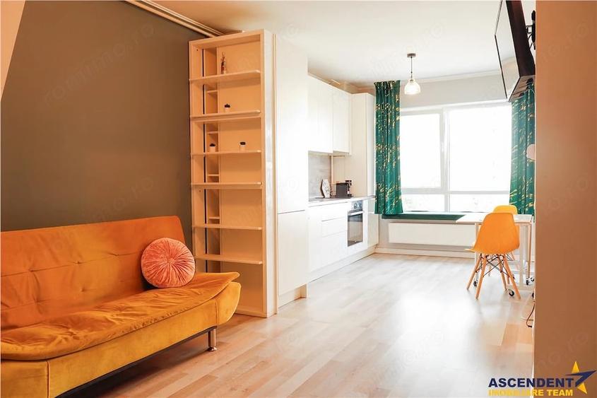 Studio modern, decomandat, etaj2, mobilat, echipat, terasa, parcare, Avantgarden, Brasov - 1