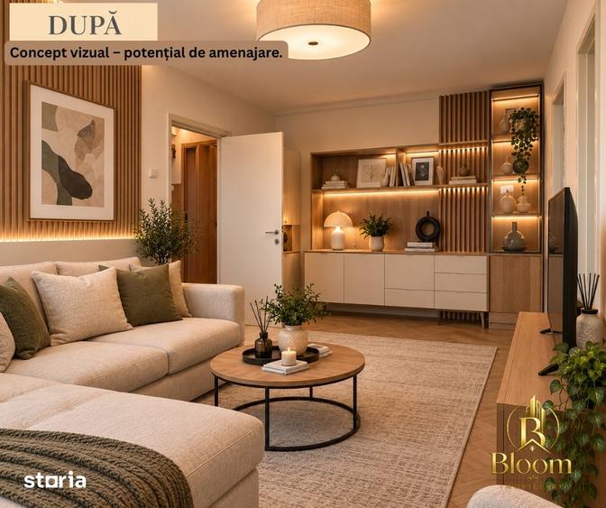 Apartament cu 2 camere semidecomandat în Țiglina 3