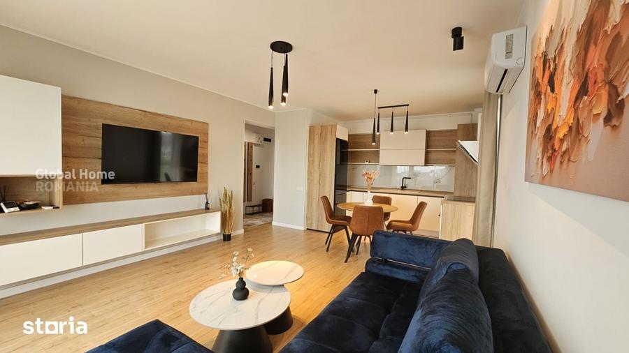 Apartament cu 2 camere decomandat, mobilat în Tunari