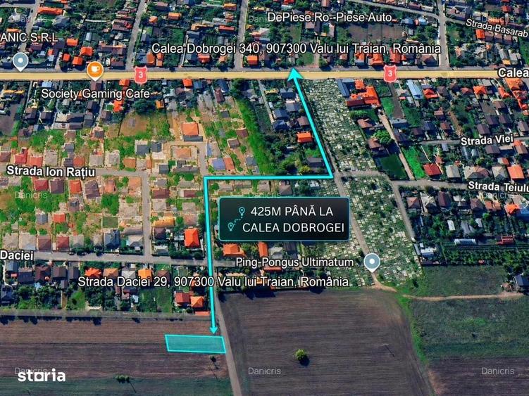 Teren intravilan 700 mp | Valu lui Traian | Comision 0 - 2