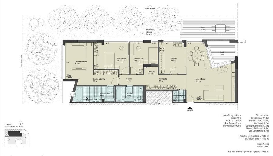 Apartament de 4 camere | Gradina 95mp | Parcare |  Zona Iancu Nicolae - 18