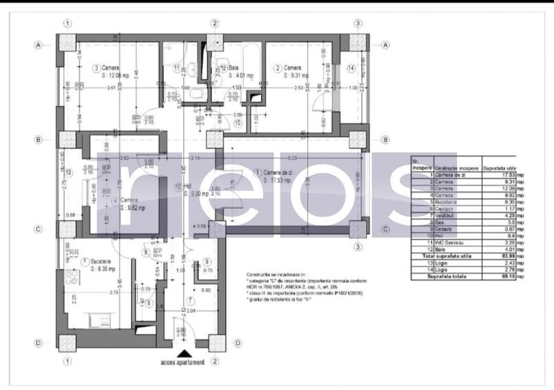 Apartament cu 4 camere decomandat, mobilat în Ghencea