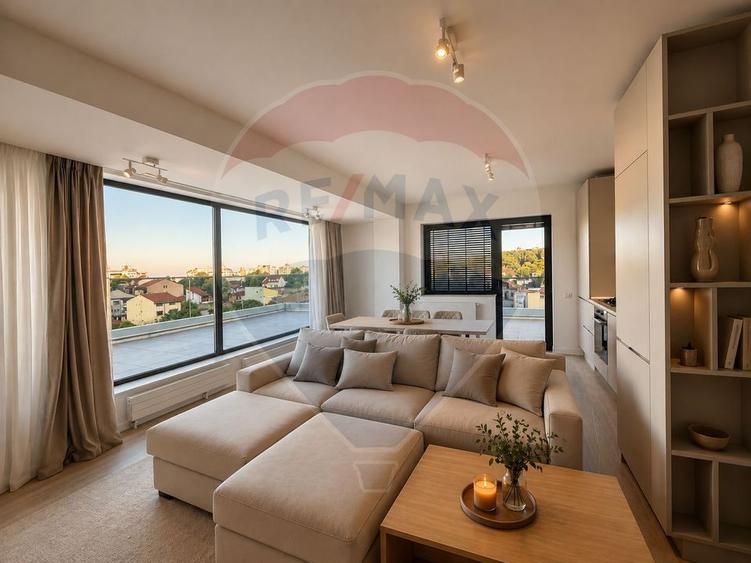 Apartament cu 3 camere, mobilat în Dacia