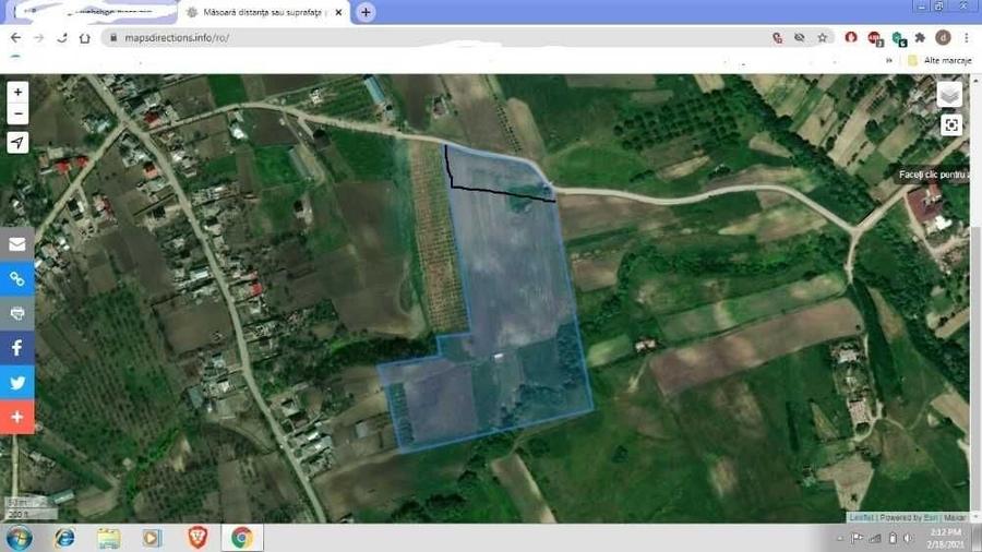 Teren de 46627 mp, în Zagavia