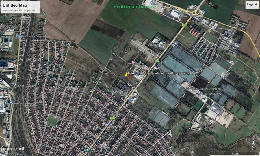 Teren Construcții intravilan de 1500 mp, în Grădiște