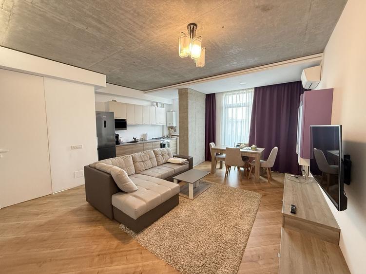 Apartament cu 2 camere semidecomandat, mobilat în Barbu Văcărescu