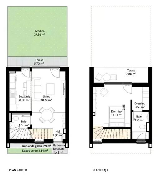 Apartament cu 2 camere în Central