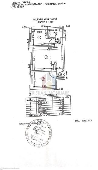 Apartament cu 2 camere în Obor