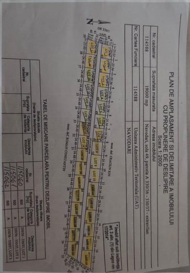 Teren Construcții extravilan de 500 mp, în Exterior Est