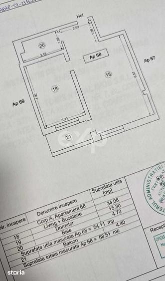 Apartament cu 2 camere în Tomis Nord