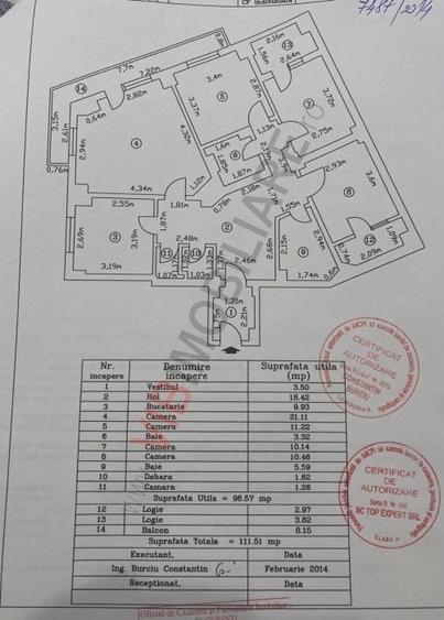 Apartament cu 4 camere decomandat în Universitate