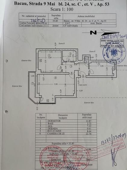 Apartament cu 2 camere decomandat în Ultracentral