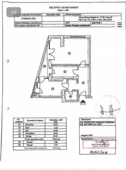 Apartament cu 2 camere decomandat, mobilat în Băneasa