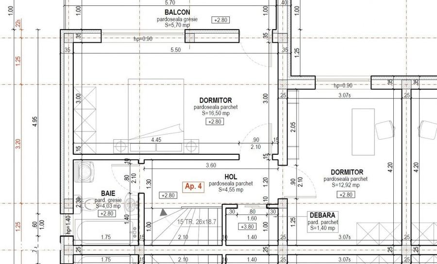 Casa tip Cvadruplex 82 mp teren 170mp cartier Arhitectilor - 6
