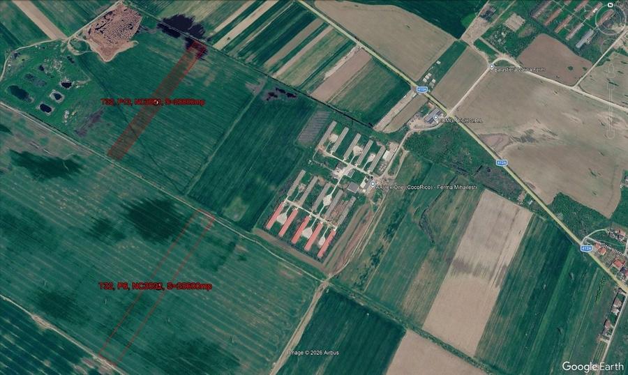 Teren agricol extravilan de 20800 mp, în Sud-Vest