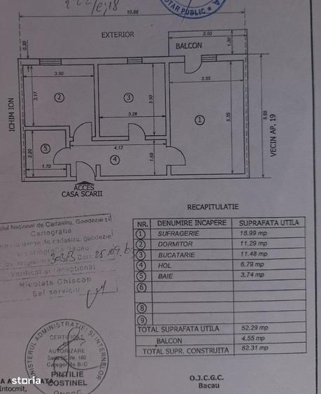 Apartament cu 2 camere decomandat, mobilat în Mioriței