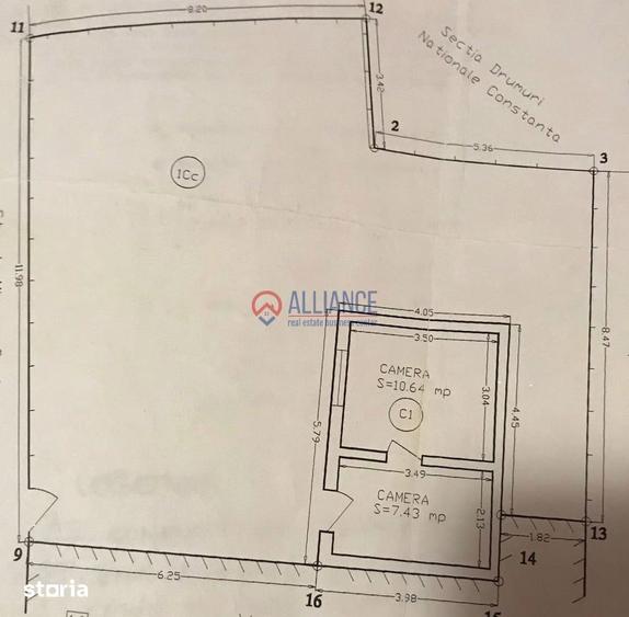 Casă cu 2 camere cu Teren 146.9 Mp în Brătianu
