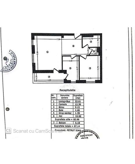 Apartament cu 3 camere decomandat, mobilat în Crângași