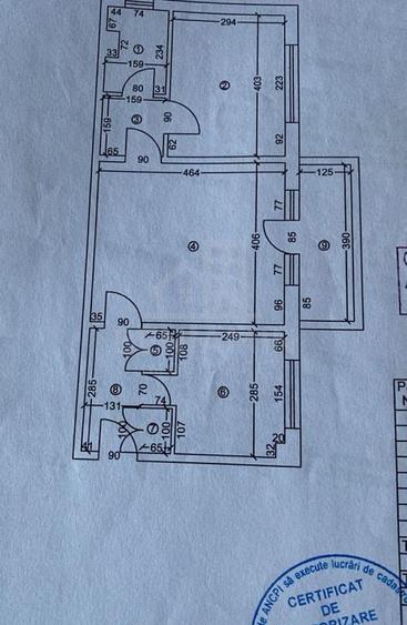 Apartament cu 2 camere semidecomandat în Rovine