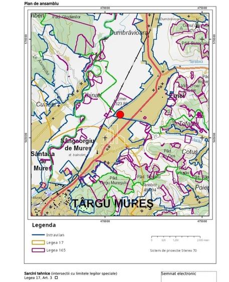 Teren Construcții intravilan de 1020 mp, în Sângeorgiu de Mureș