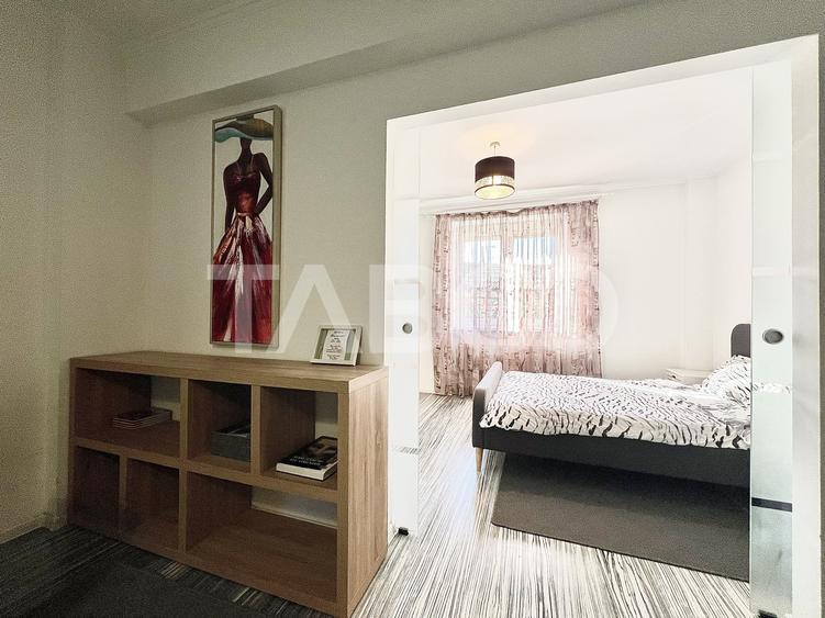 Apartament cu 2 camere semidecomandat, mobilat în Plopilor