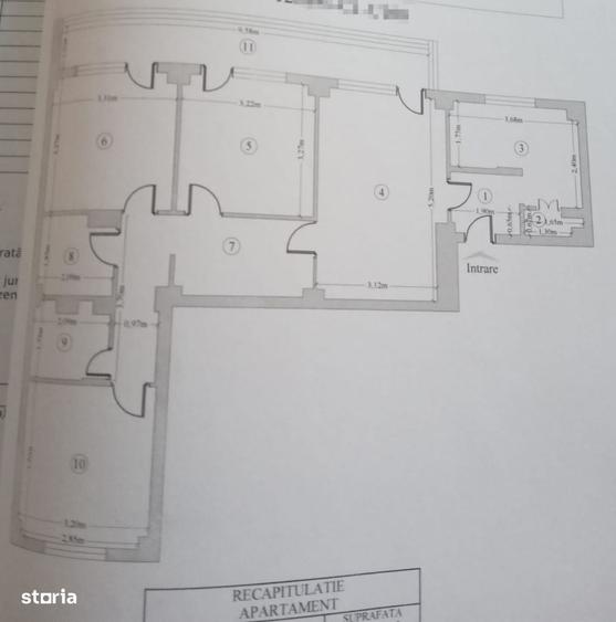 Apartament cu 4 camere în Central