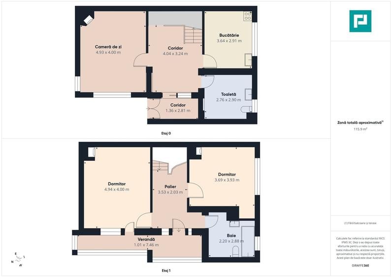 Casă cu 3 camere cu Teren 184 Mp în Ultracentral