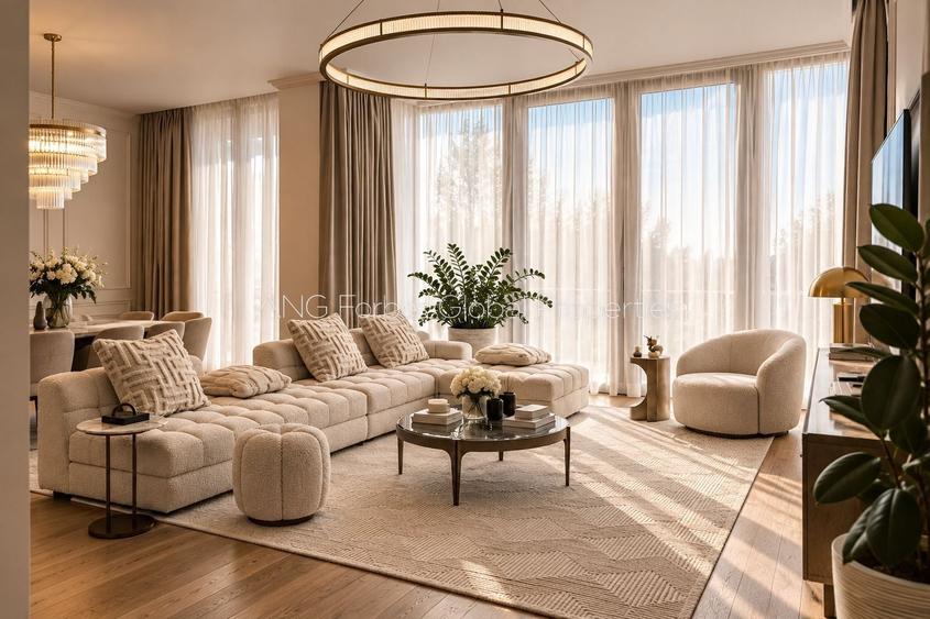 Apartament cu 4 camere semidecomandat, mobilat în Floreasca