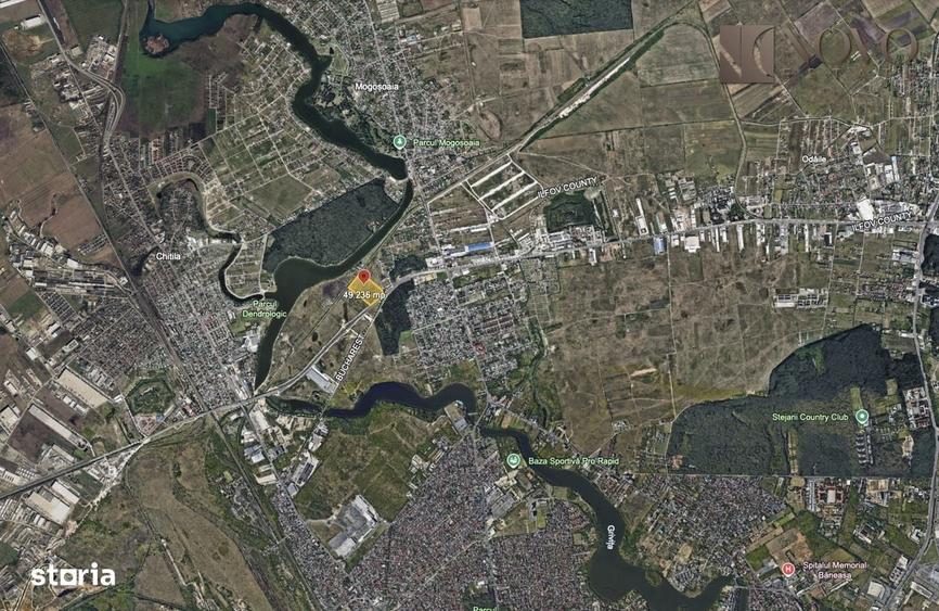 Teren intravilan | Sos. de Centura | 50.000 mp | Parcuri/hale - 3