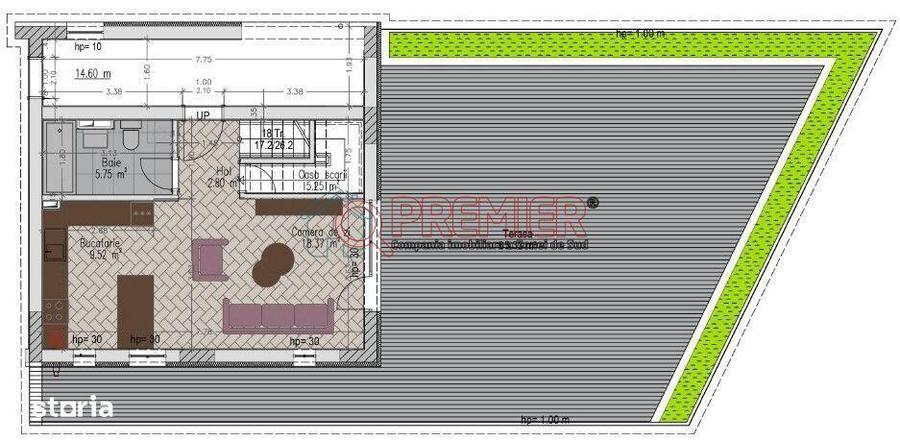 Apartament cu 3 camere în Vitan
