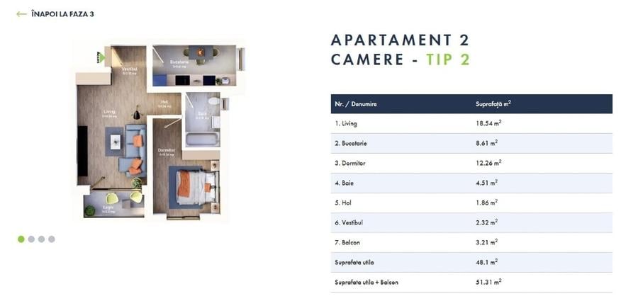 Apartament cu 2 camere decomandat în Mehala