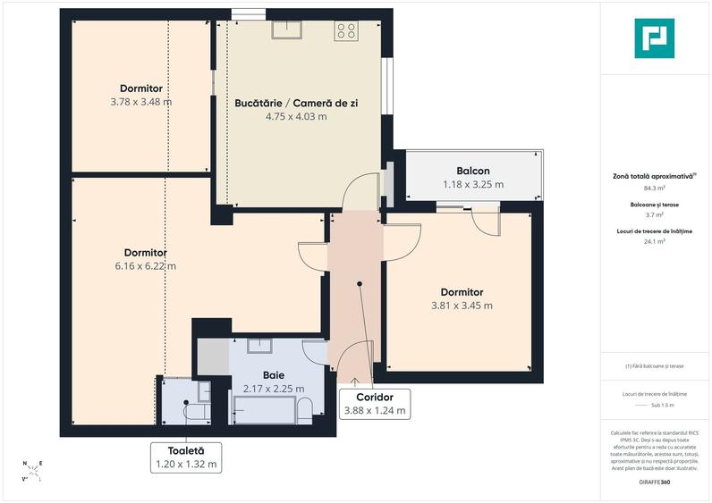 Apartament cu 3 camere moderne in Dumbravi?a - 6