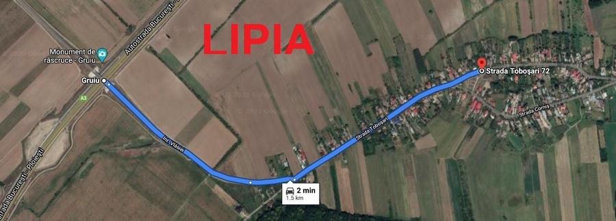 Teren agricol intravilan de 3200 mp, în Lipia
