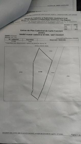 Teren de 1400 mp, în Sânmărtin