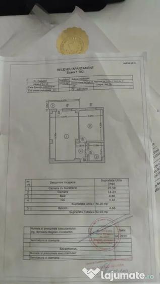 Apartament cu 2 camere decomandat în Roșu