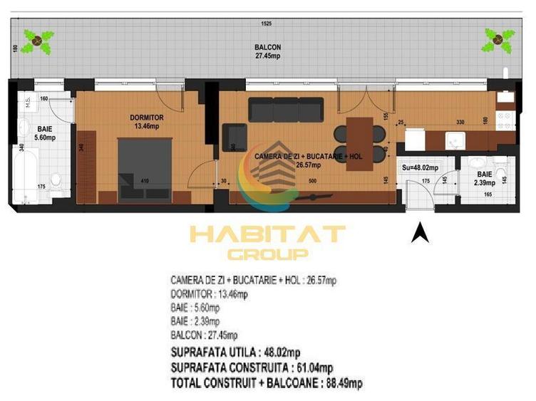 Apartament cu 2 camere în Vitan