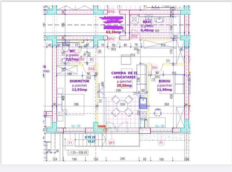Apartament cu 3 camere, mobilat în Avantgarden