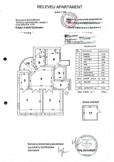 Exclusivitate-Parcul Cismigiu,ap. 3 cam,et. 2/7, lift, 81mp utili,boxa - 1