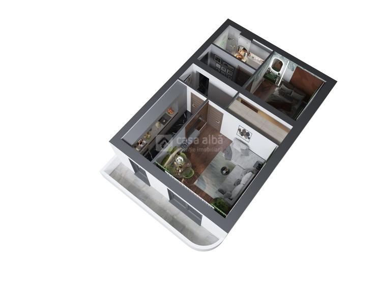 Apartament cu 2 camere decomandat în Nicolina