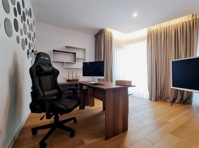 Apartament cu 4 camere semidecomandat, mobilat în Herăstrău