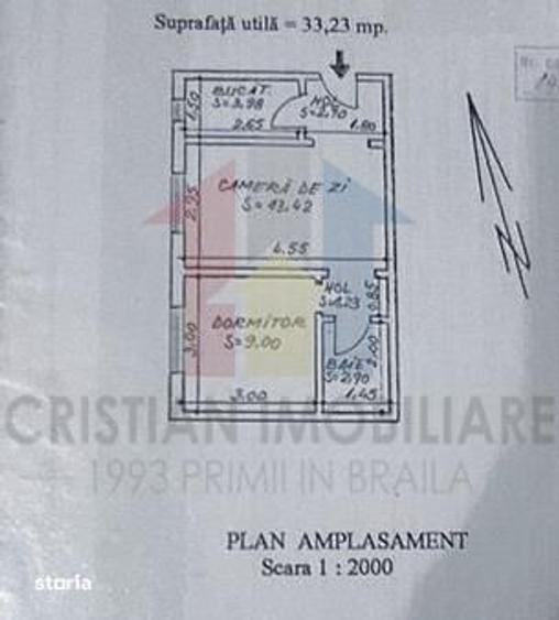 Apartament cu 2 camere în Viziru 1