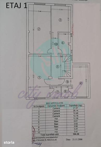 Casă cu 10 camere cu Teren 182 Mp în Cișmigiu