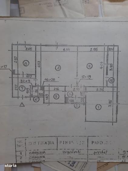Apartament cu 3 camere în 1 Mai