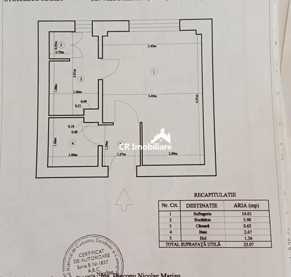 Garsonieră semidecomandată în Brâncoveanu