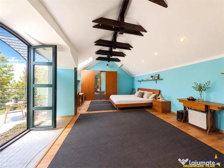 Vila individuala, arhitectura aparte, garaj, terasa, balcon - 12