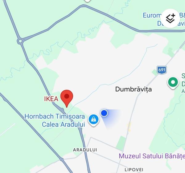 Teren Construcții intravilan de 617 mp, în Dumbrăvița