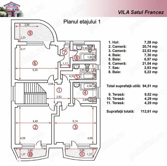 Herastrau I Sat Francez I vila 350mp I gradinita/birou/clinica - 6