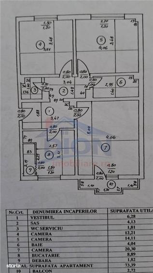 Apartament cu 3 camere în Nerva Traian